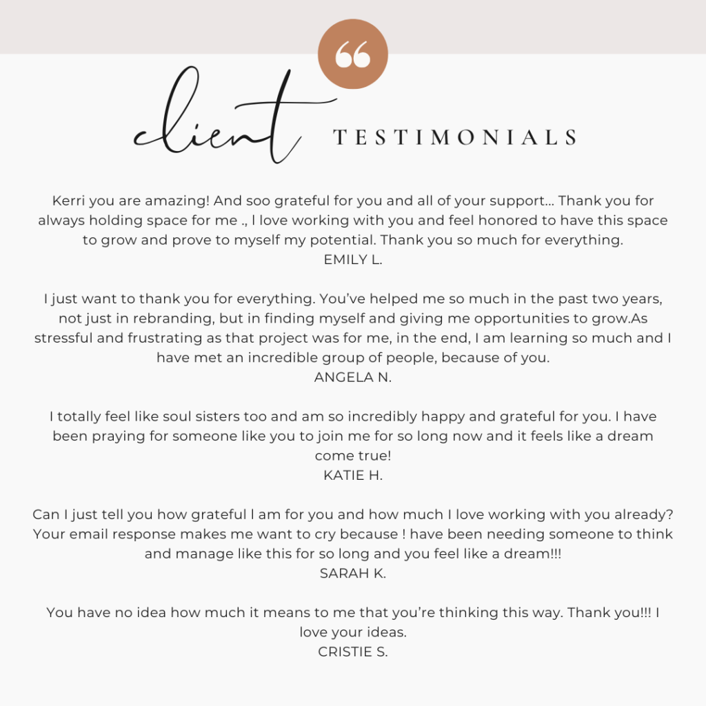 client testimonial